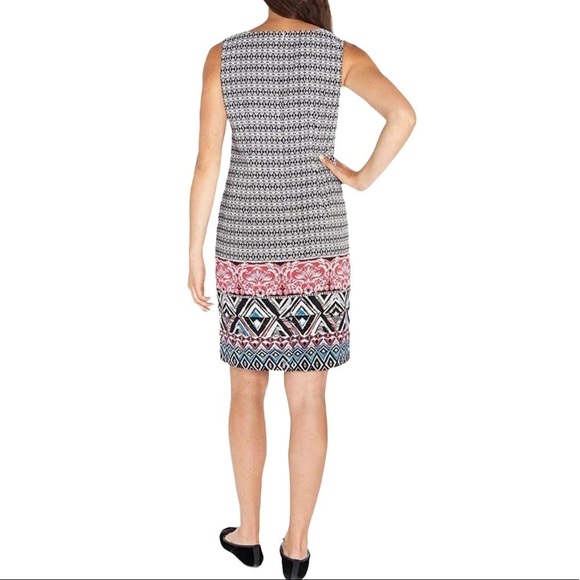 Mario Serrani Italy Printed Sleeveless Sheath Dress - Picture 4 of 16